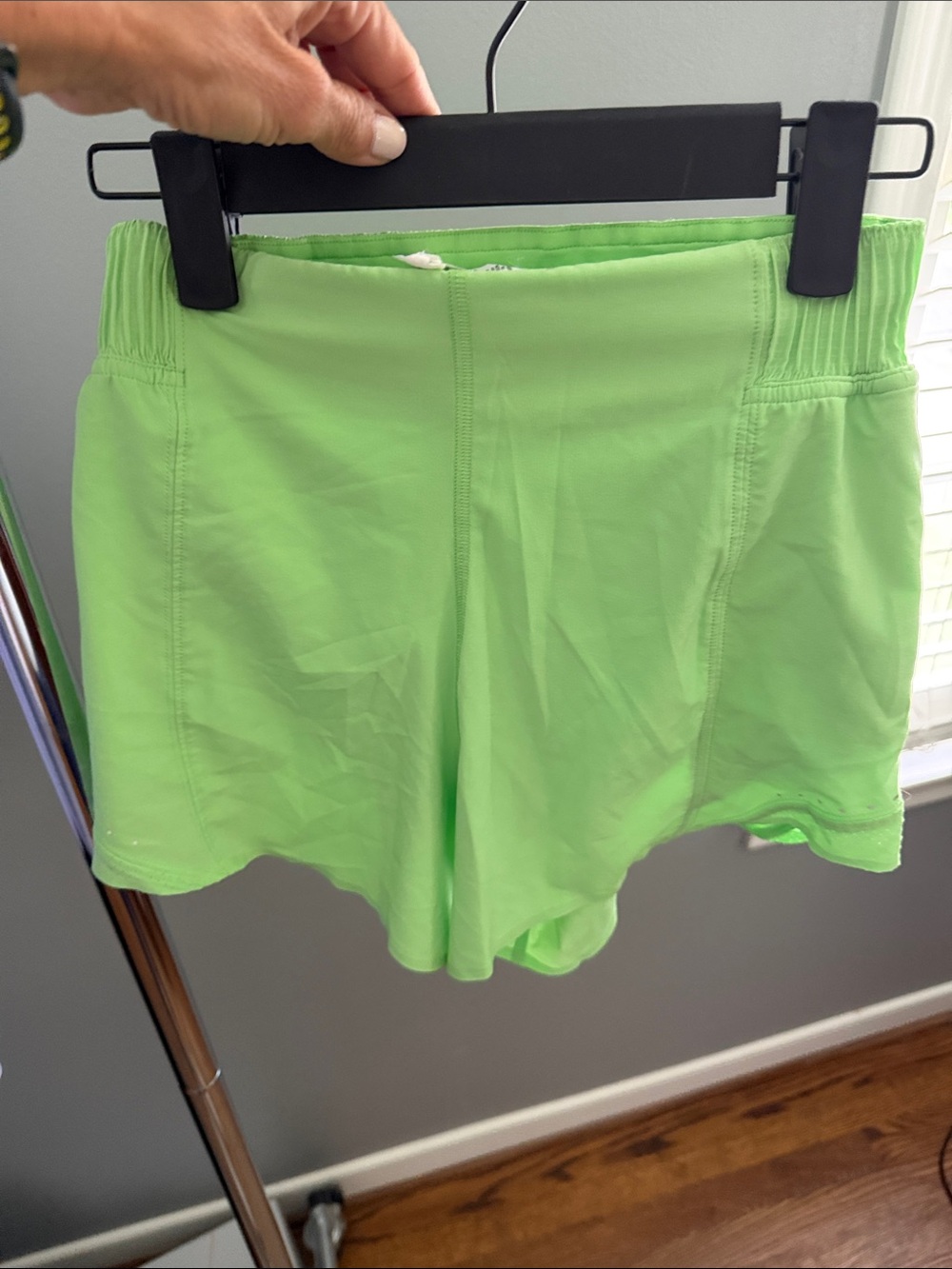 lululemon athletica Bright Lime Running Shorts